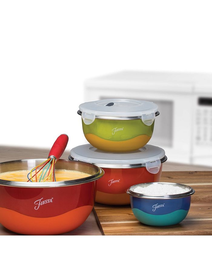 Fiesta Mixing Bowl and Lid Set, 8 Piece Macy's