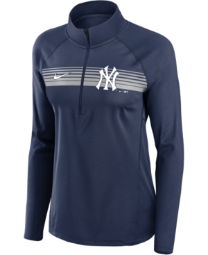Nike Women's New York Yankees Half Zip Element Pullover
