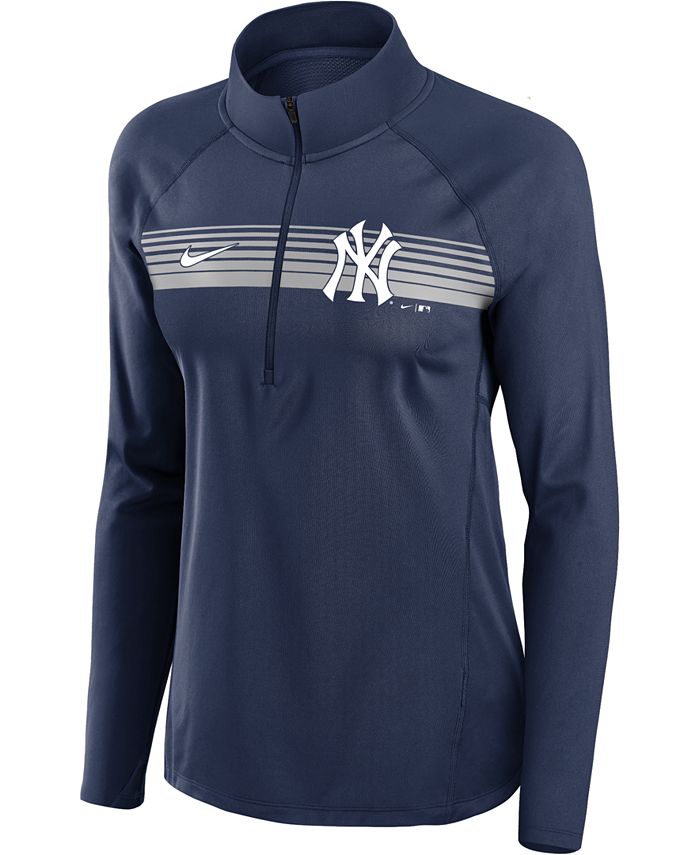 Nike Women's New York Yankees Half Zip Element Pullover & Reviews ...