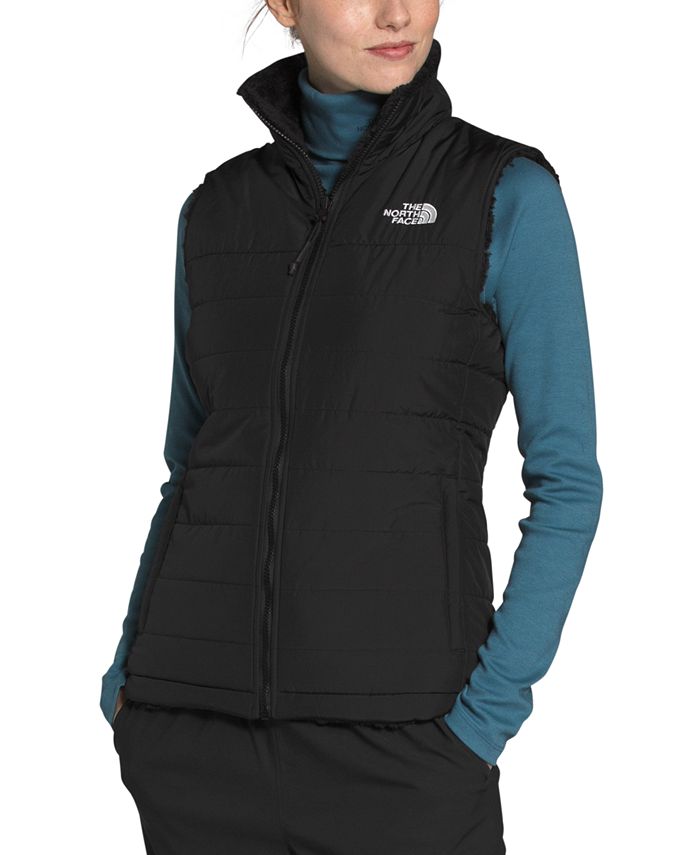 The North Face Women s Mossbud Reversible Fleece Vest Macy s