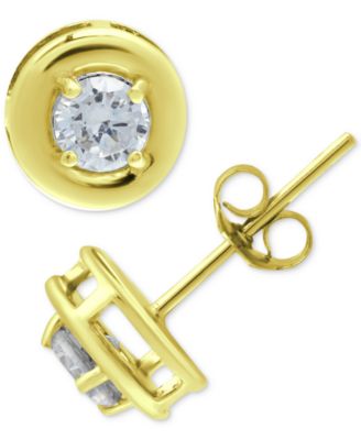 Cubic Zirconia Framed Stud Earrings, Created for Macy's