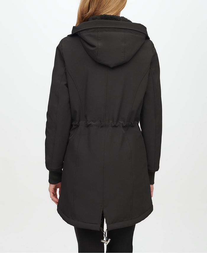 Calvin Klein Women's FleeceLined Hooded Raincoat & Reviews Coats