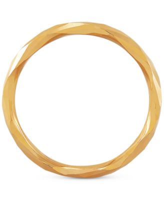 Polished Twist-Look Band in 10k Gold, Rose Gold & White Gold