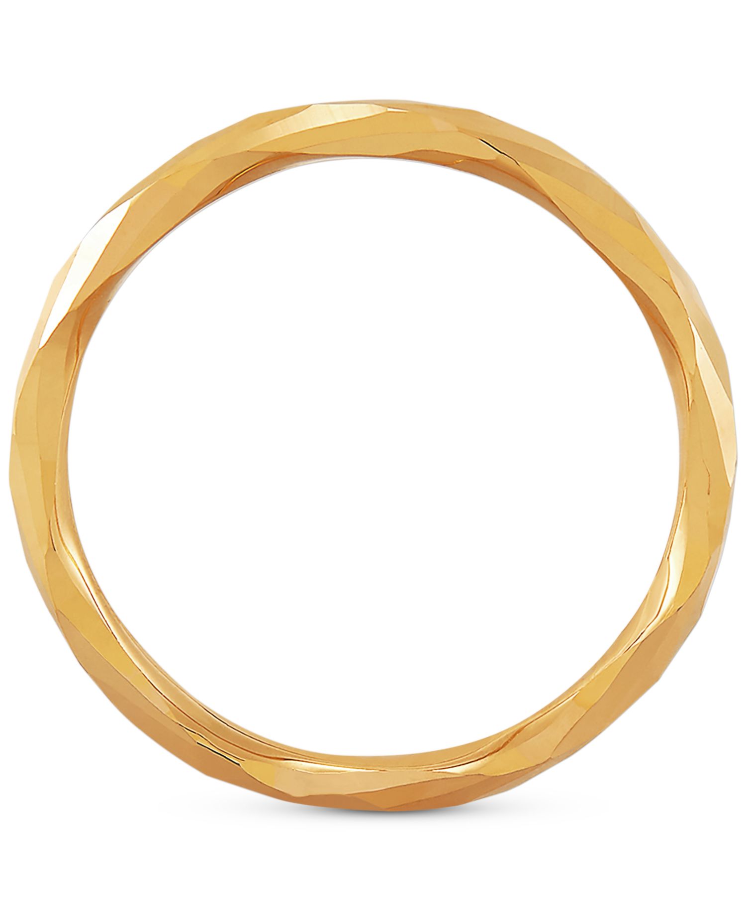 Polished Twist-Look Band in 10k Gold, Rose Gold & White Gold