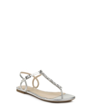 Jewel Badgley Mischka Women's Natalie Evening Flat Sandal Women's Shoes