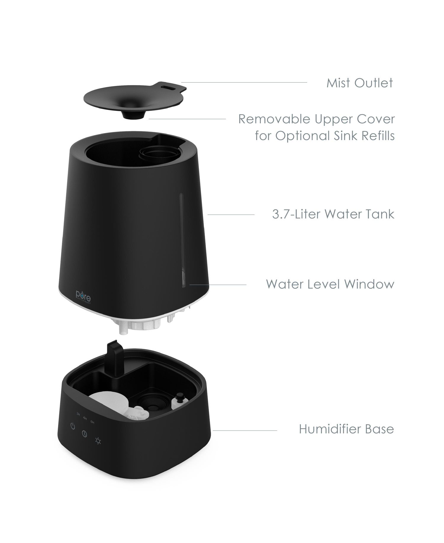 Hume Max Top Fill Humidifier - White
