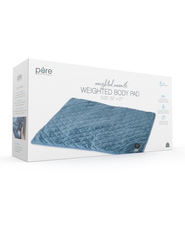 Pure Enrichment Large Weighted Heated Pad & Reviews - Wellness - Bed