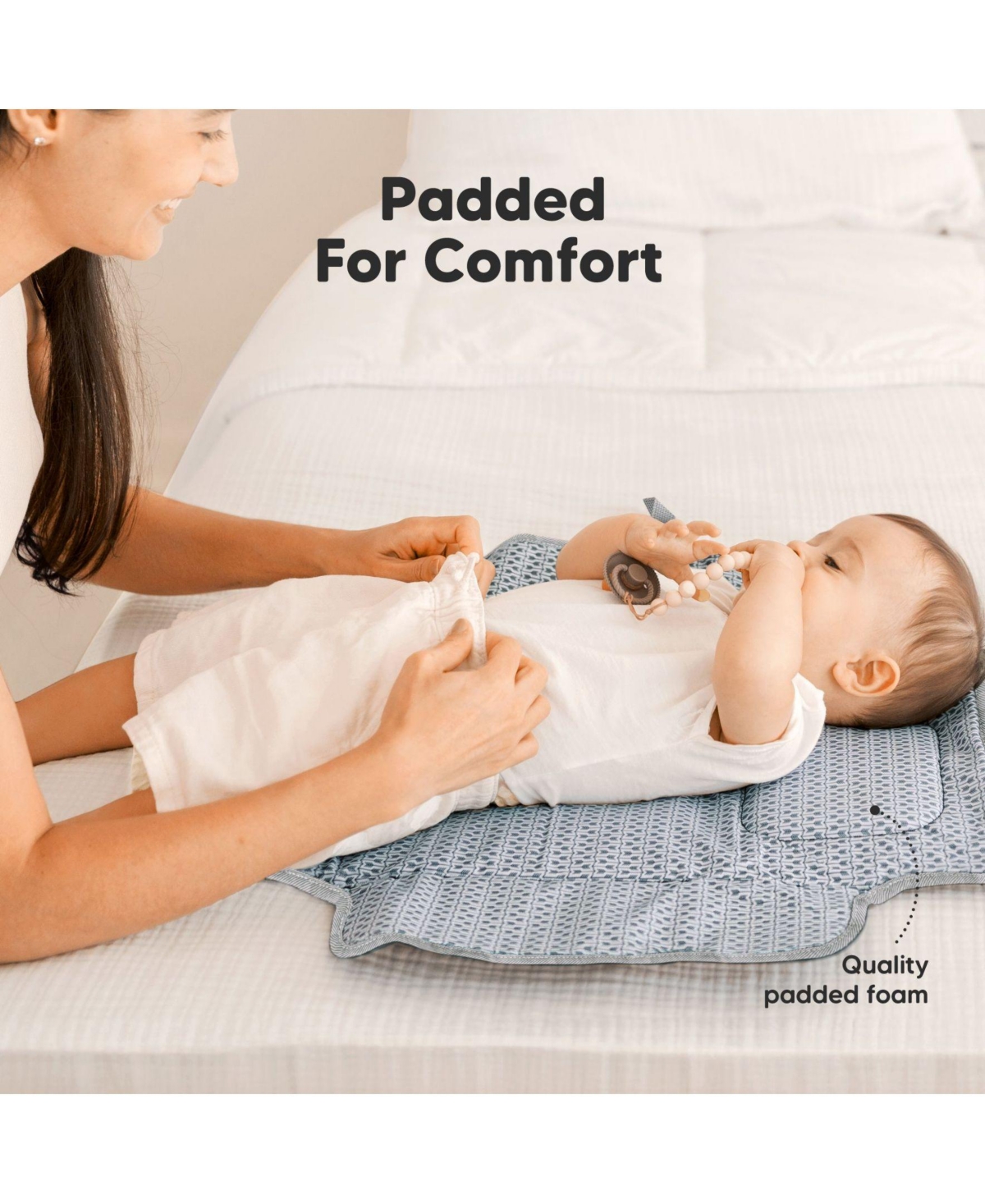 KeaBabies Ezee Diaper Changing Pad, Portable Diaper Changing Mat, Waterproof Foldable Diaper Changing Pad