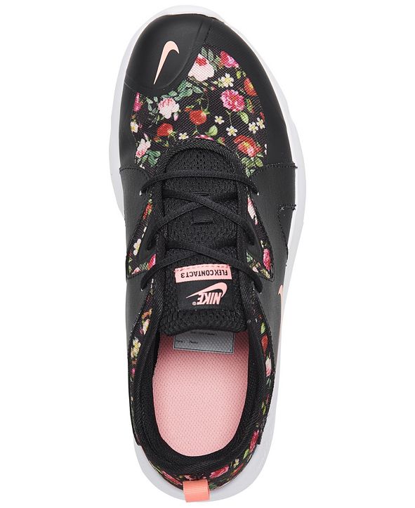 black floral nikes