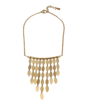 image of Robert Lee Morris Soho Oval Disc Fringe Statement Necklace