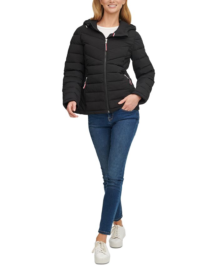 Tommy Hilfiger Women's Stretch Packable Puffer Coat & Reviews Coats