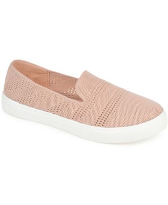 womens pink slip on sneakers