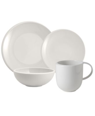 Villeroy & Boch NewMoon Set 6 Piatti Piani, 27 cm, bianco — Locatelli House  Store