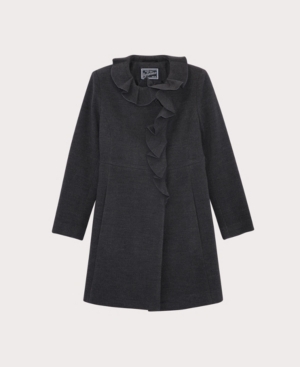 image of S Rothschild & Co Big Girls Ruffle Dress Coat