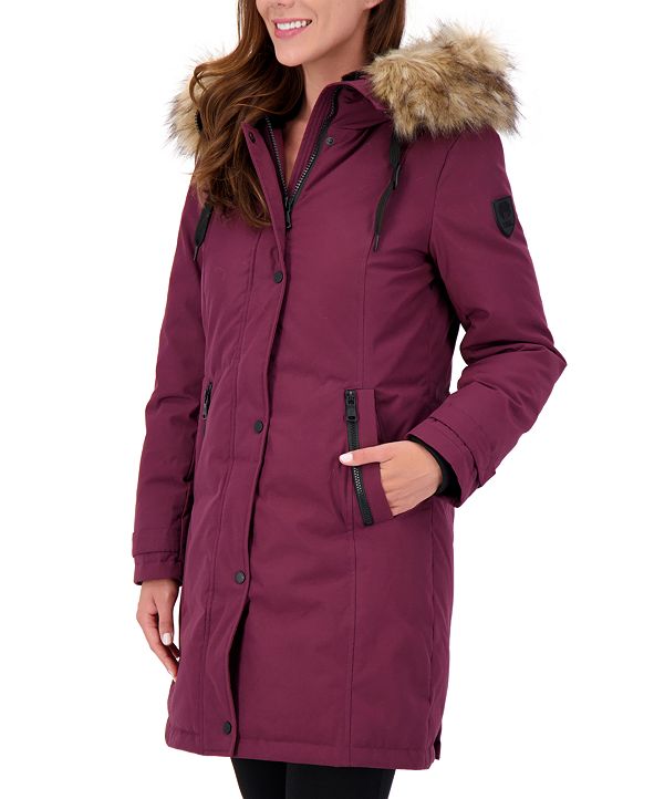 Vince Camuto FauxFurTrim Hooded Parka, Created for Macy's & Reviews Coats Women Macy's