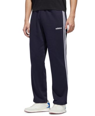 adidas men's essentials 3 stripe regular fit fleece pants