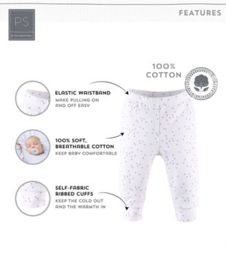 Baby Girls Pants Set, 5 Pack, Pastel