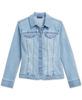 Charter Club Button-Up Denim Jacket 