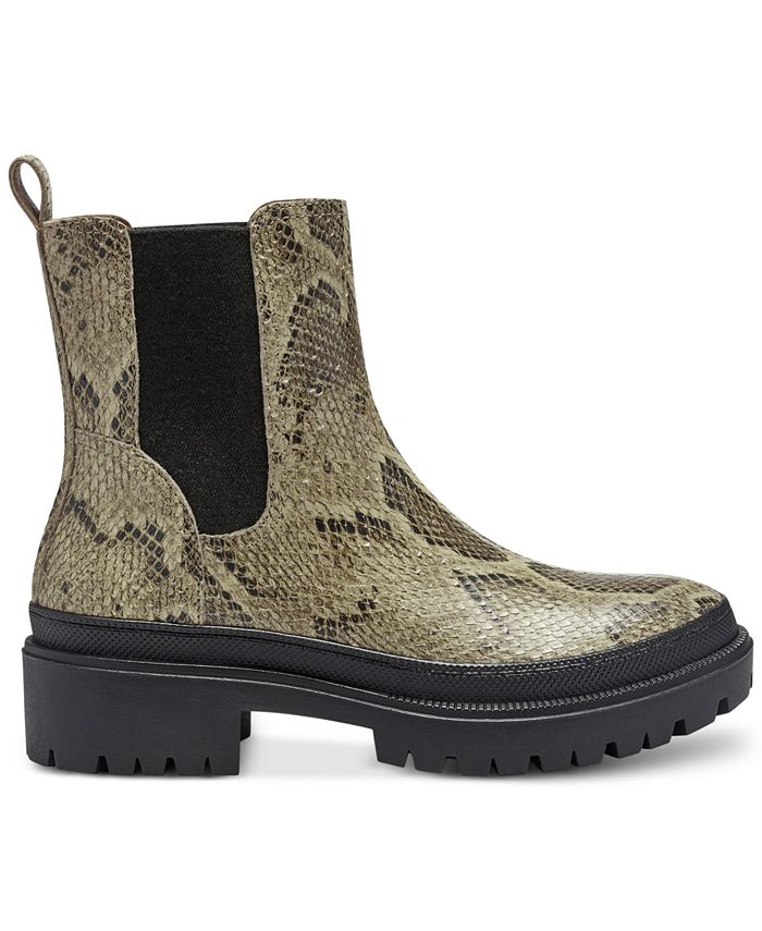 wide width lug sole booties