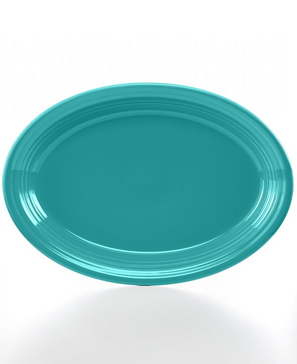 Fiesta Turquoise 13" Oval Platter & Reviews Serveware Dining Macy's