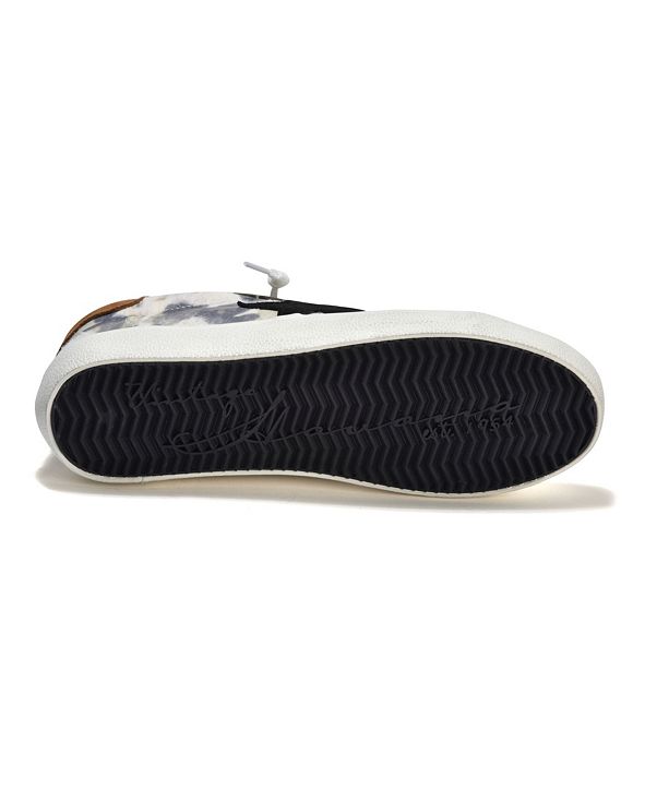 vintage havana repeat camo calf hair sneakers