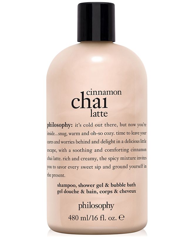 philosophy Cinnamon Chai Latte Shampoo, Shower Gel & Bubble Bath, 16oz