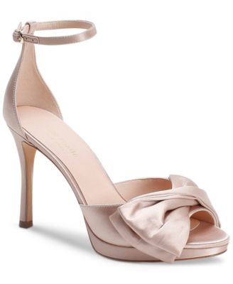 Women's Bridal Satin Evening Dress Heels