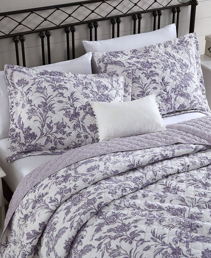 Laura Ashley Delila Quilt Set, Twin Macy's