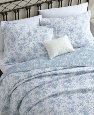 Walled Garden Reversible 3 Piece Quilt Set, Full/Queen