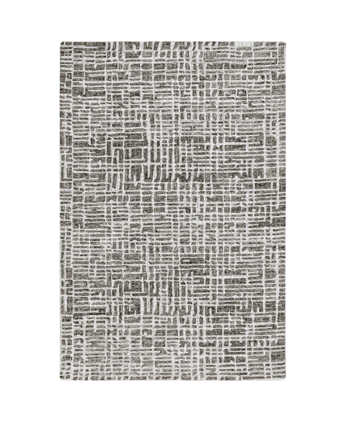 Liora Manne Savannah Grid 5' x 7'6in Area Rug - Charcoal