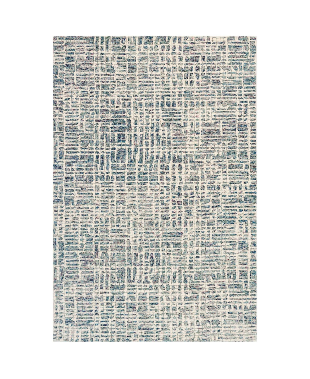 Liora Manne Savannah Grid 5' x 7'6in Area Rug - Ocean