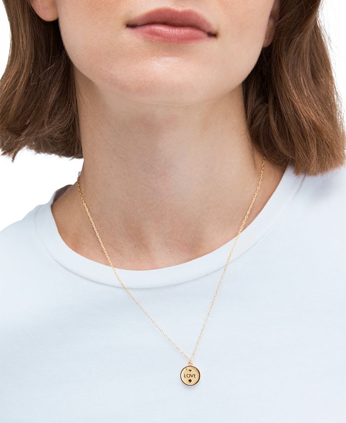 Kate spade love necklace clearance
