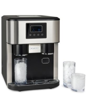 Igloo - ICEBDS33SS 33-Pound Dual Dispensing Ice Maker & Crusher