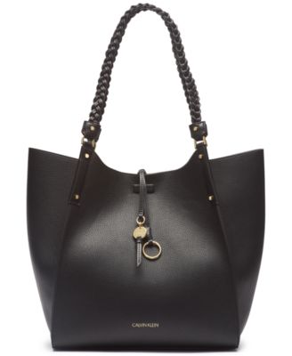 calvin klein black tote