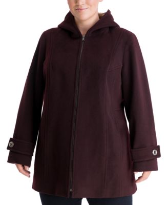 London Fog - Plus Size Hooded Coat