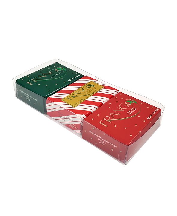 Frango Chocolates Milk Mint, Candy Cane, Mint 4 Piece Trio Boxed