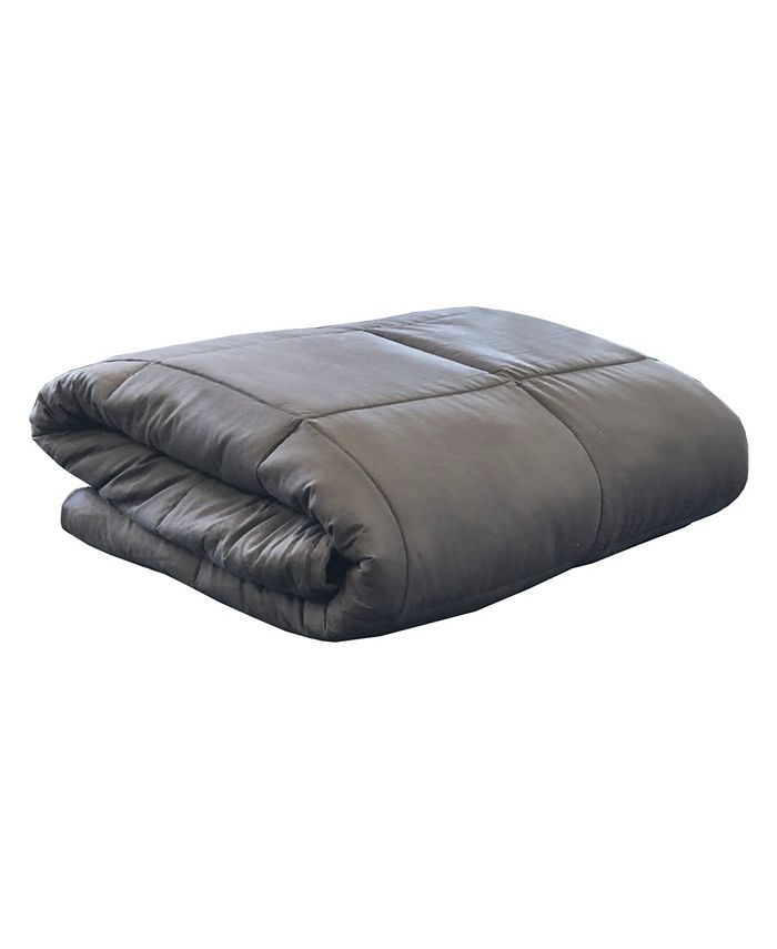DreamLab CLOSEOUT! Plush 15lb Weighted Blanket with Washable Cover Macy's