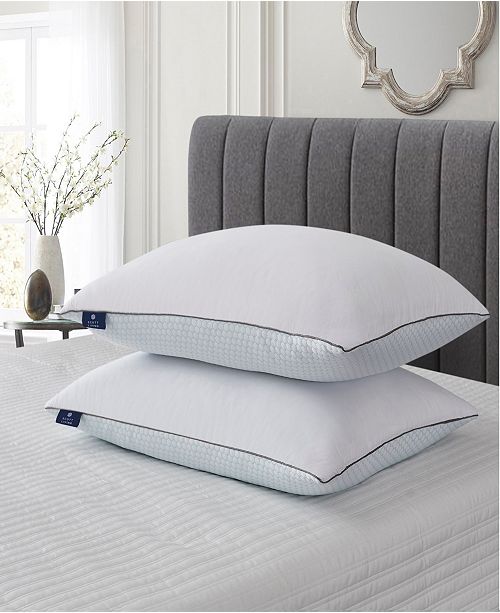 Scott Living Cooling Summer Winter Goose Feather Pillow Set 2 Pack Reviews Pillows Bed Bath Macy S