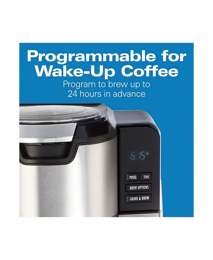 Hamilton Beach Programmable Grind & Brew 12Cup Coffee Maker Macy's