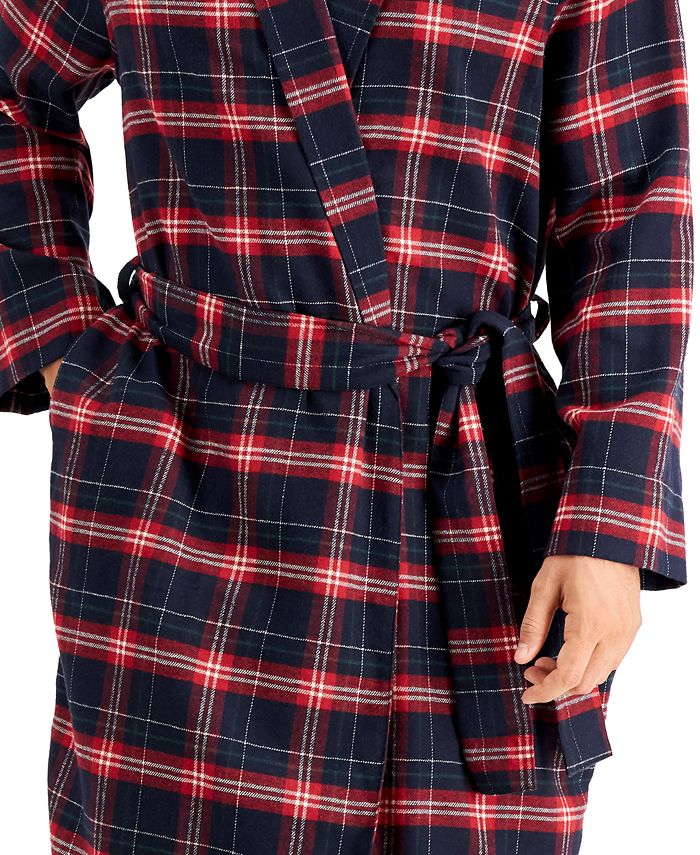 Club Room Men's Plaid Robe, Created for Macy's & Reviews Pajamas