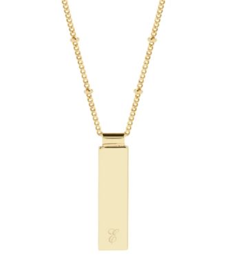 Maisie Initial Gold-Plated Pendant Necklace