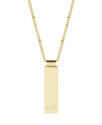 Maisie Initial Gold-Plated Pendant Necklace