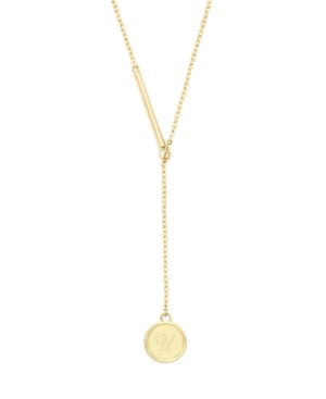 image of brook & york Anna Initial Lariat Gold-Plated Necklace