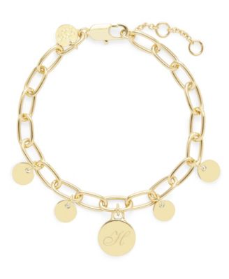 Brook & York Delancey Initial Gold-Plated Bracelet - Macy's