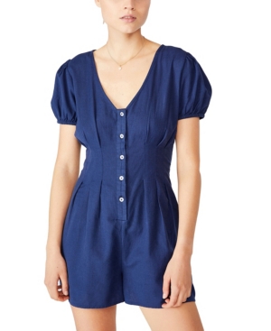 image of Cotton On Woven Claudia Short Sleeve Playsuit