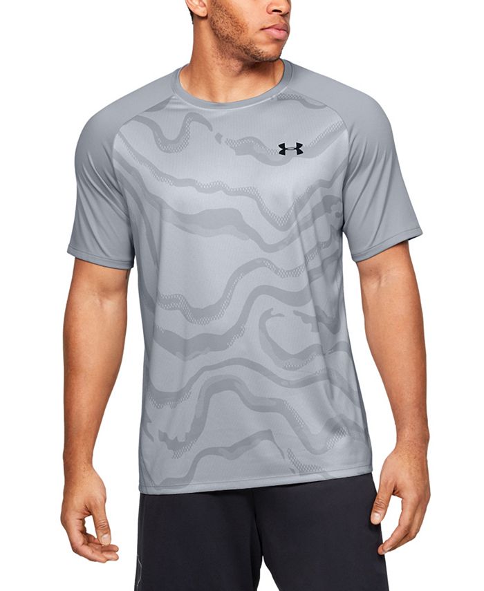 Under Armour Men's UA Tech Printed T-Shirt & Reviews - Activewear - Men ...