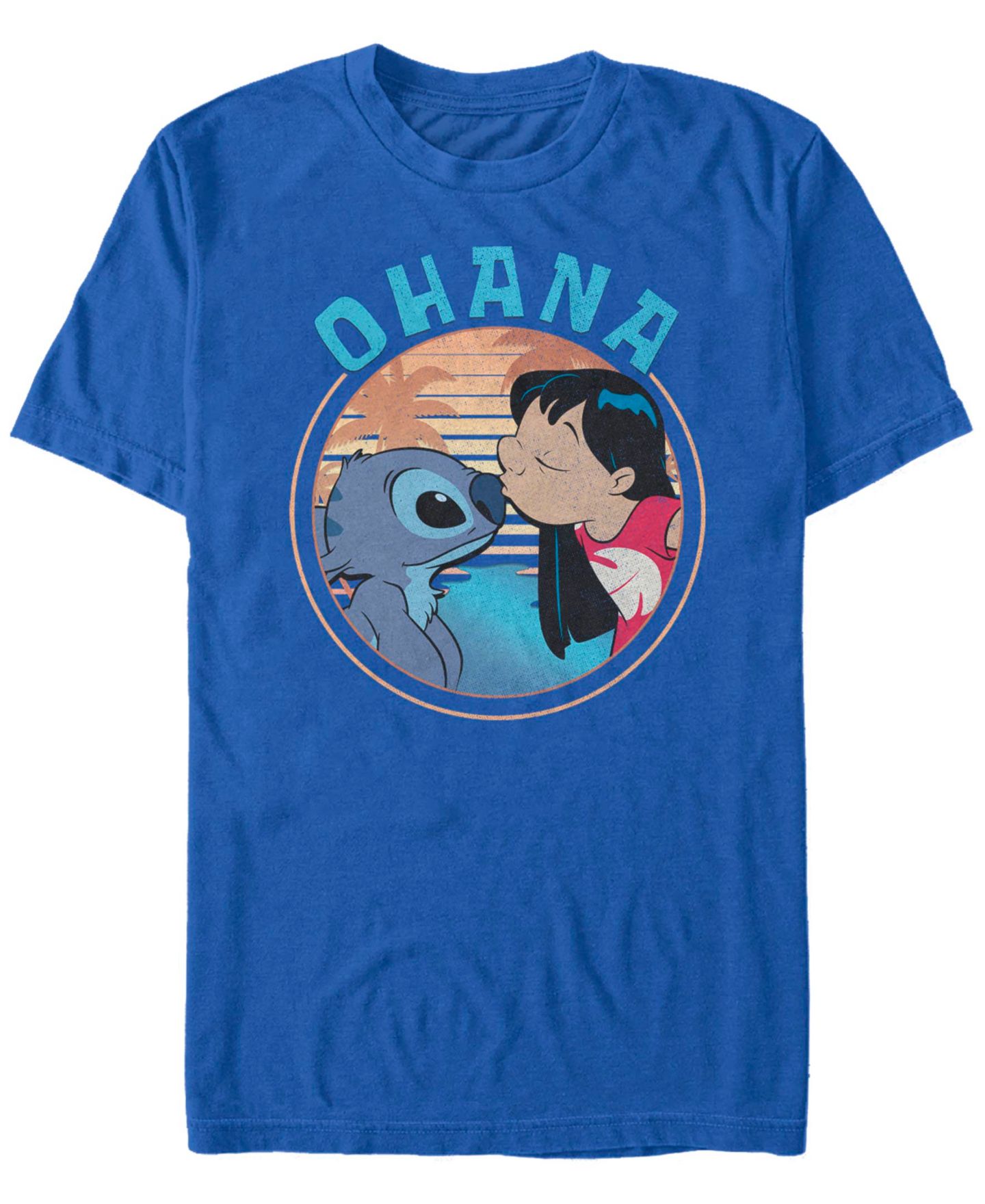 Мужская футболка Fifth Sun Lilo Stitch Ohana Short Sleeve, цвет: Тёмно-синий — фото 2