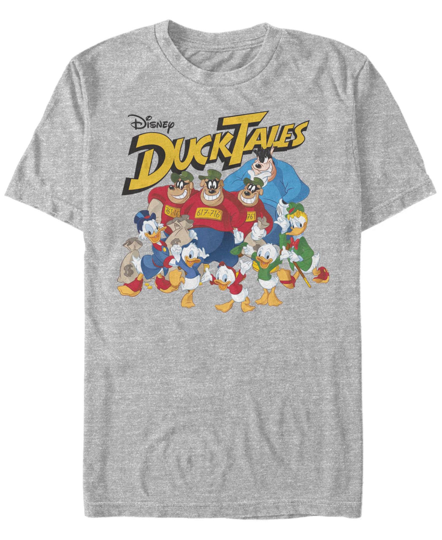 Мужская футболка Fifth Sun Ducktales Group Shot Short Sleeve, цвет: Меланжевый серый — фото 1