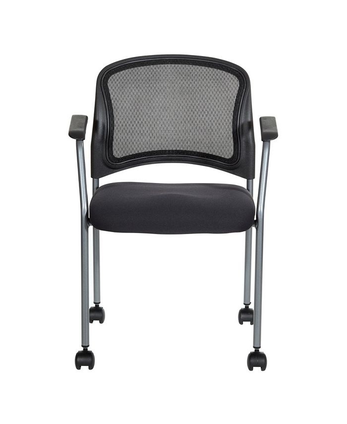 OSP Home Furnishings Titanium Finish Visitors Office Chair & Reviews ...