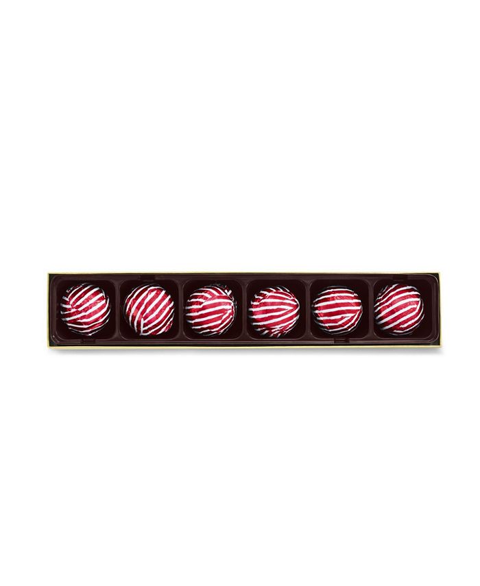 Godiva Holiday Candy Cane Truffle Flight Gift Box, 6 Piece Macy's